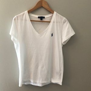 Ralph Lauren v neck t shirt •